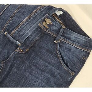 Hudson Collin Mid Rise Jeans Size 30x31 Skinny Dark Wash Stretch Flap Pockets